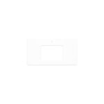 Pure White Solid Surface Top, Rectangular Full Depth with Single Undermount Basin Hole & Tap Hole, 900mm