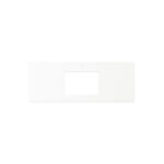 Pure White Solid Surface Top, Rectangular Full Depth with Single Undermount Basin Hole & Tap Hole, 1200mm