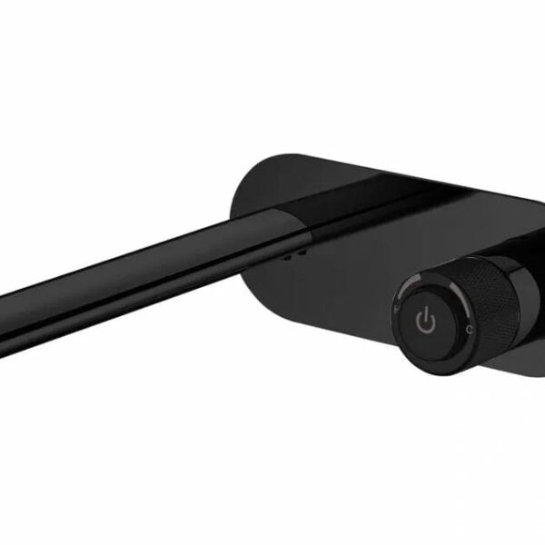 Push Bath Combination Mixer - Matt Black | CJ-PUSH-5B
