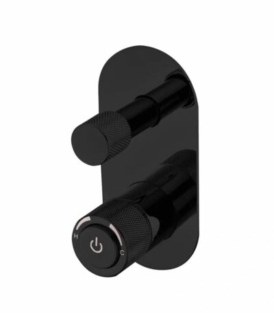 Push Diverter Mixer - Matt Black | CJ-PUSH-4B