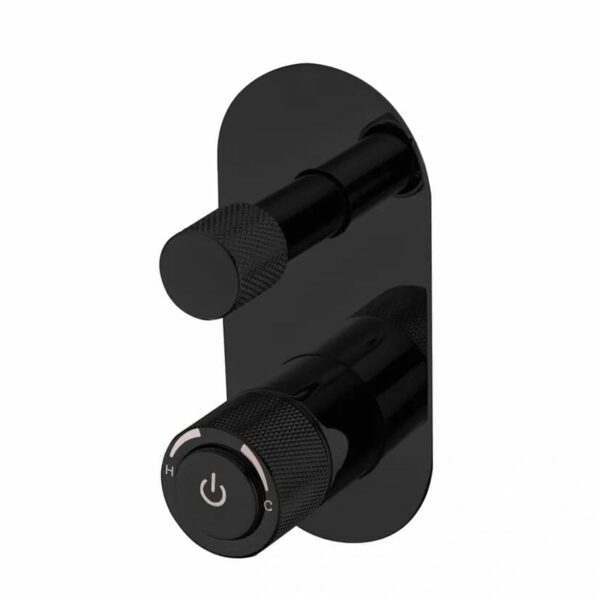 Push Diverter Mixer - Matt Black | CJ-PUSH-4B
