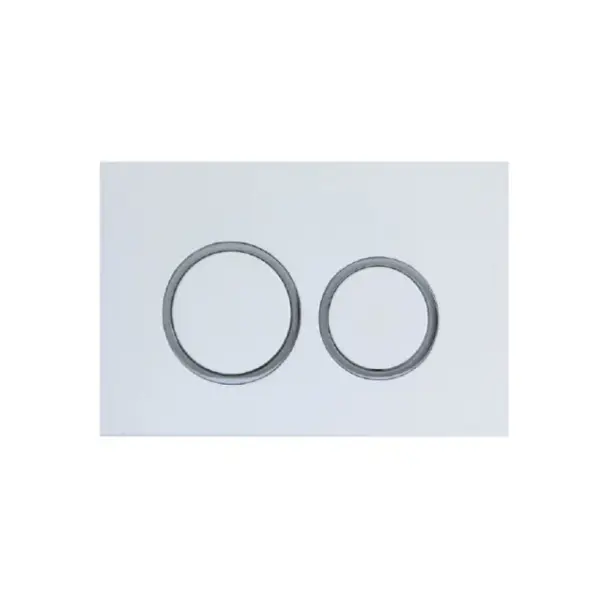 Round ABS Push Plate - GLOSS WHITE
