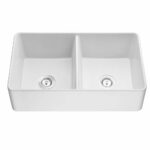 Quartz Butler Sink - Double Bowl - Matt White - 838x482x262mm | QKS8348D-MW