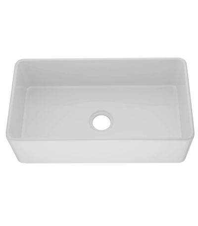 Quartz Butlers Sink - Single Bowl - Matt White - 838x482x262mm | QKS8348S-MW