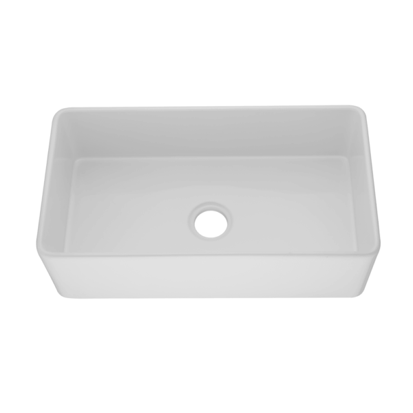 Quartz Butlers Sink - Single Bowl - Matt White - 838x482x262mm | QKS8348S-MW
