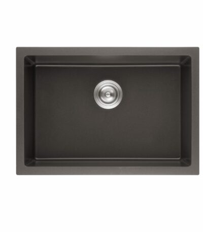 Quartz Top/Undermount Kitchen Sink - Single Bowl- Matt Black - 730x460x226mm | QKS7346-MB