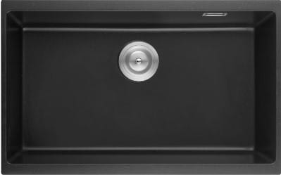Quartz Top/Undermount Kitchen Sink - Single Bowl- Matt Black - 813x457x241mm | QKS8145-MB
