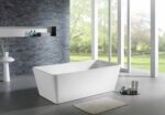 Qubist Freestanding Bathtub - Gloss White - No Overflow - 1500mm | QBT1500
