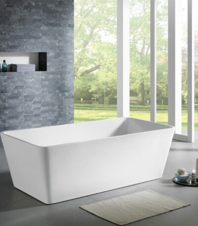 Qubist Freestanding Bathtub - Gloss White - No Overflow - 1700mm | QBT1700