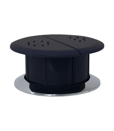 Raised Care Black Flush Buttons