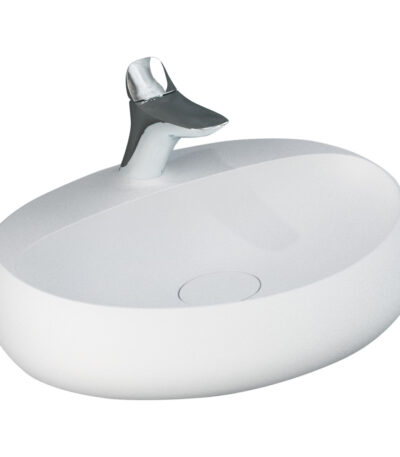 RAK Cloud 650 Wall Basin, Matte White