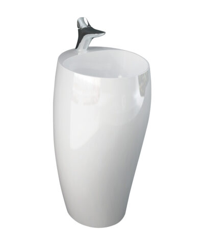 RAK Cloud Freestanding Basin, Alpine Gloss White