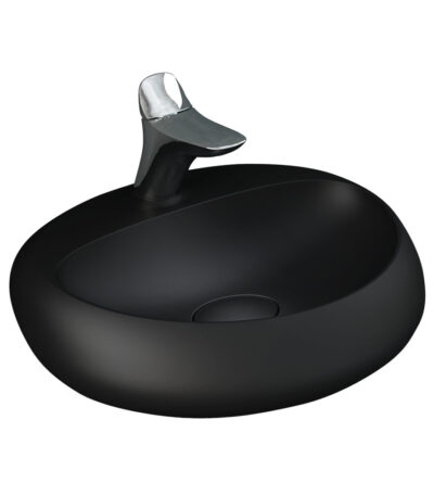 RAK Cloud Wall Basin, Matte Black