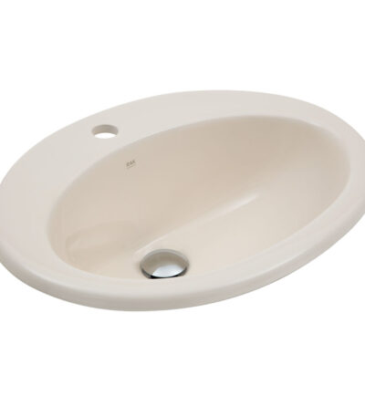 RAK Jessica Ivory Fully-Inset Basin, 1 Tap Hole