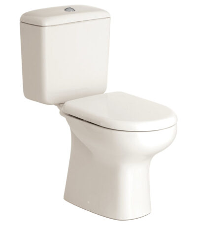 RAK Liwa Ivory Close-Coupled Toilet Suite, Ivory with P-Trap