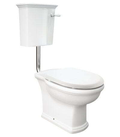 RAK Washington Front Lever Adjustable Link Toilet Suite, Alpine White