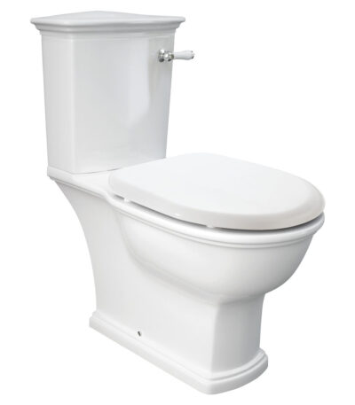 RAK Washington Front Lever Close-Coupled Toilet Suite, Alpine White with P-Trap