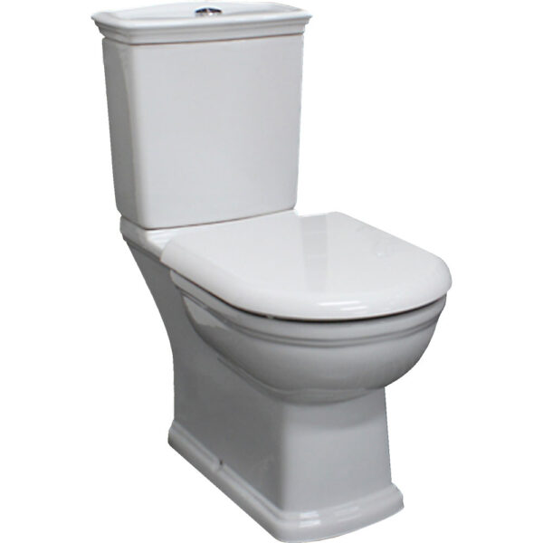 RAK Washington White Close-Coupled Toilet Suite, Alpine White with P-Trap