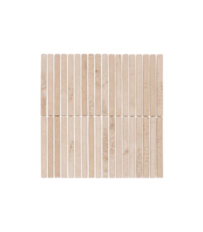 Ravenna Travertine Rounded Finger Mosaic Tile