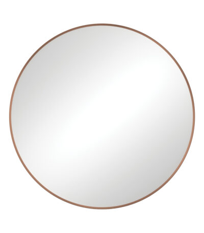 Reba Brushed Copper Framed Mirror, 800mm