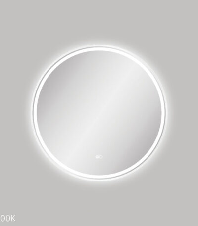 Reba LED Matte White Framed Mirror, 700mm