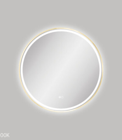Reba LED Urban Brass Framed Mirror, 700mm