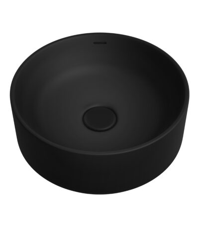 Reba Luxe Above Counter Basin, Matte Black