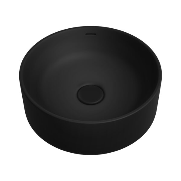 Reba Luxe Above Counter Basin, Matte Black