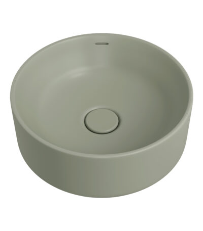 Reba Luxe Above Counter Basin, Matte Olive