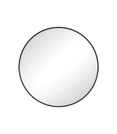 Reba Matte Black Framed Mirror, 600mm