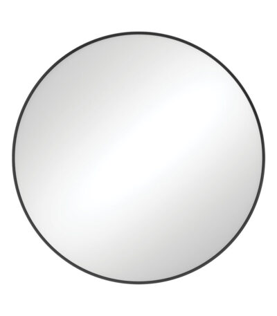 Reba Matte Black Framed Mirror, 800mm