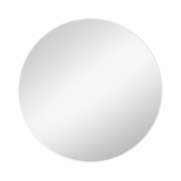 Reba Matte White Framed Mirror, 800mm