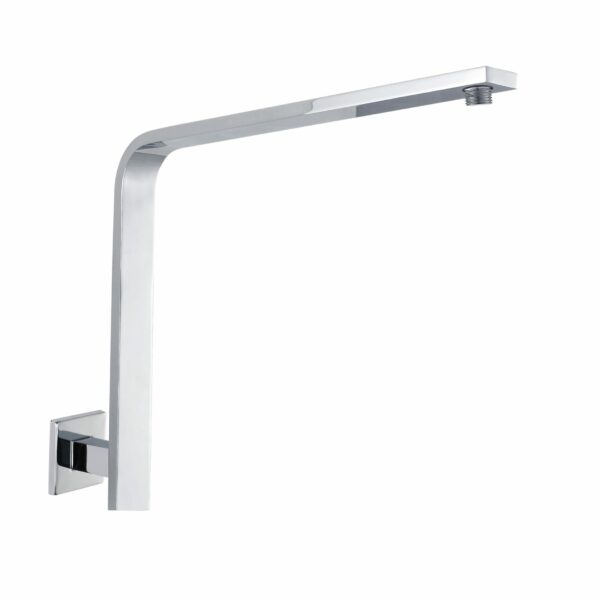 Rectangle Curved Shower Arm - Chrome | PRY030