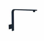 Rectangle Curved Shower Arm - Matt Black | PRY030-B