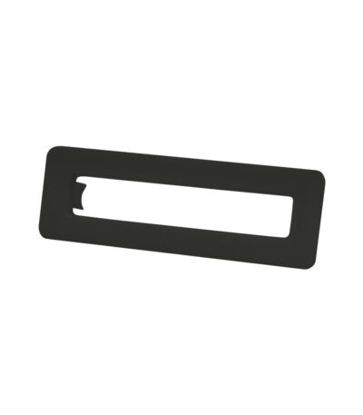 Rectangular Overflow Plastic Ring, Black