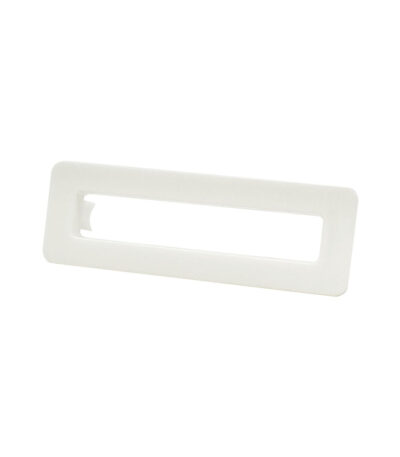 Rectangular Overflow Plastic Ring, White