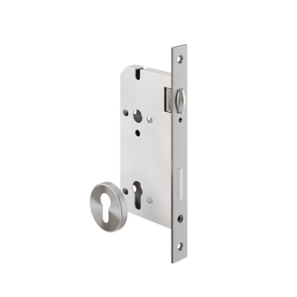 Roller Mortice Lock - 60mm Backset - Stainless Steel