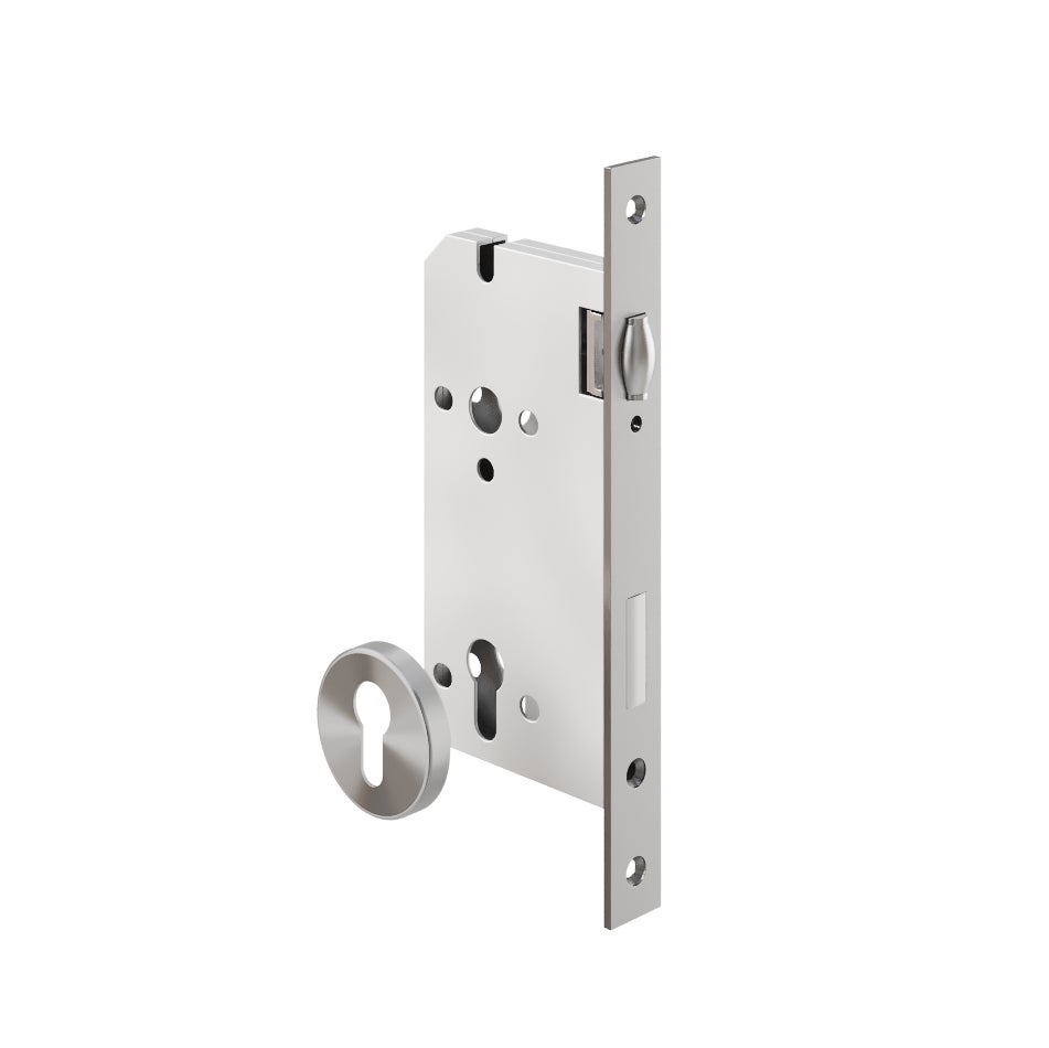 Roller Mortice Lock - 60mm Backset - Stainless Steel