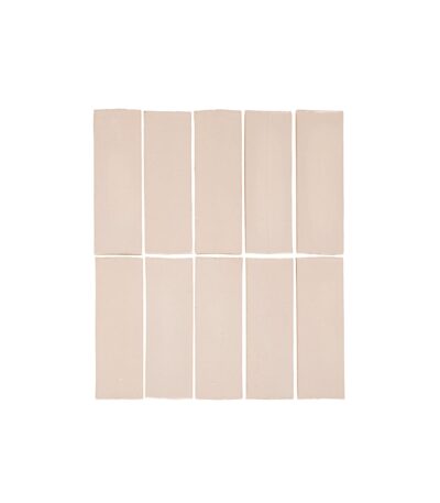 Rommani Handmade Zellige Rectangle Tile - Bone