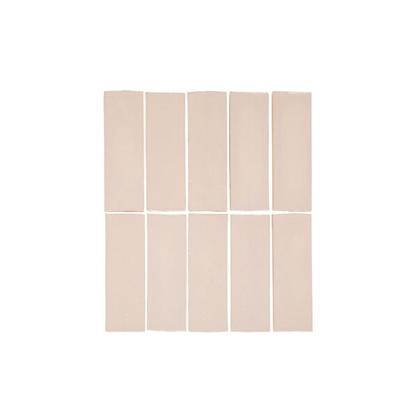 Rommani Handmade Zellige Rectangle Tile - Bone