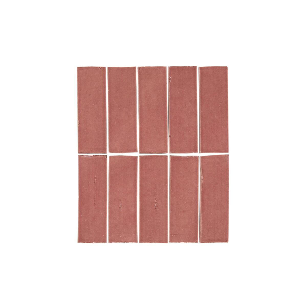 Rommani Handmade Zellige Rectangle Tile - Desert Rose