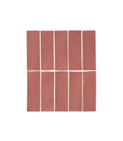 Rommani Handmade Zellige Rectangle Tile - Desert Rose