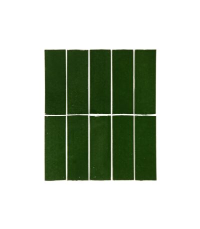 Rommani Handmade Zellige Rectangle Tile - Fern