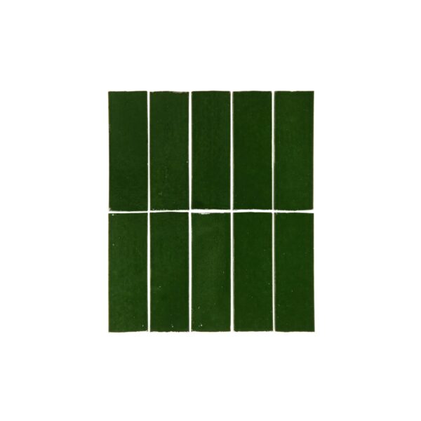 Rommani Handmade Zellige Rectangle Tile - Fern