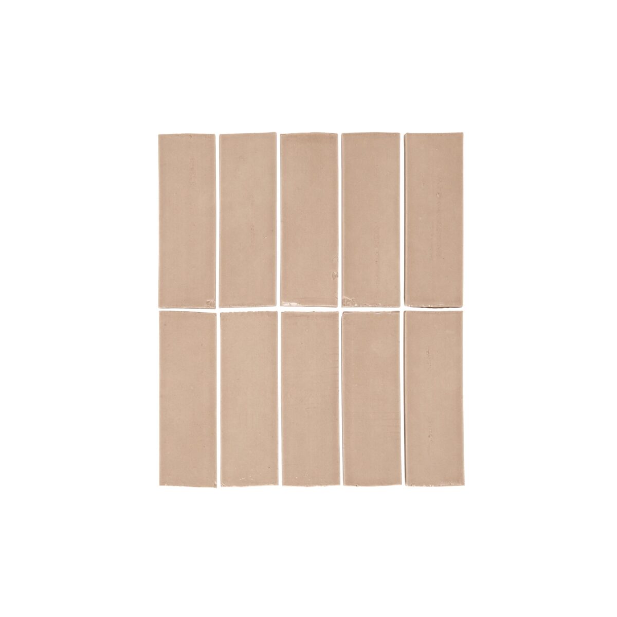 Rommani Handmade Zellige Rectangle Tile - Latte