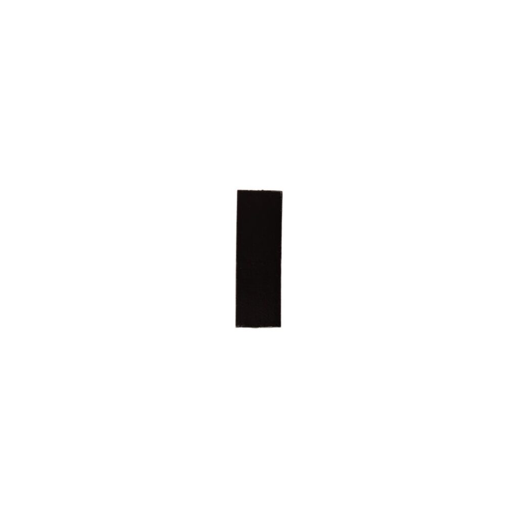 Rommani Handmade Zellige Rectangle Tile - Raven Black (Sample)