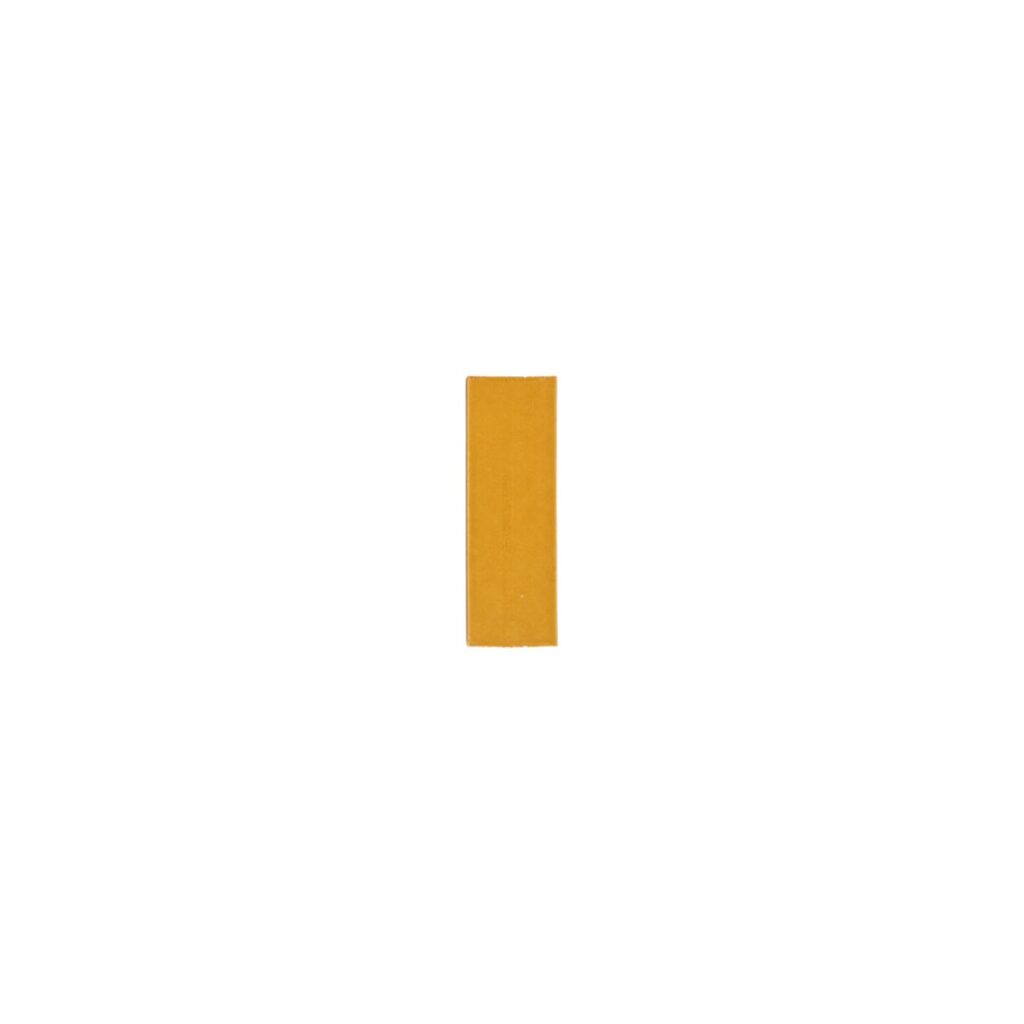 Rommani Handmade Zellige Rectangle Tile - Saffron Yellow (Sample)