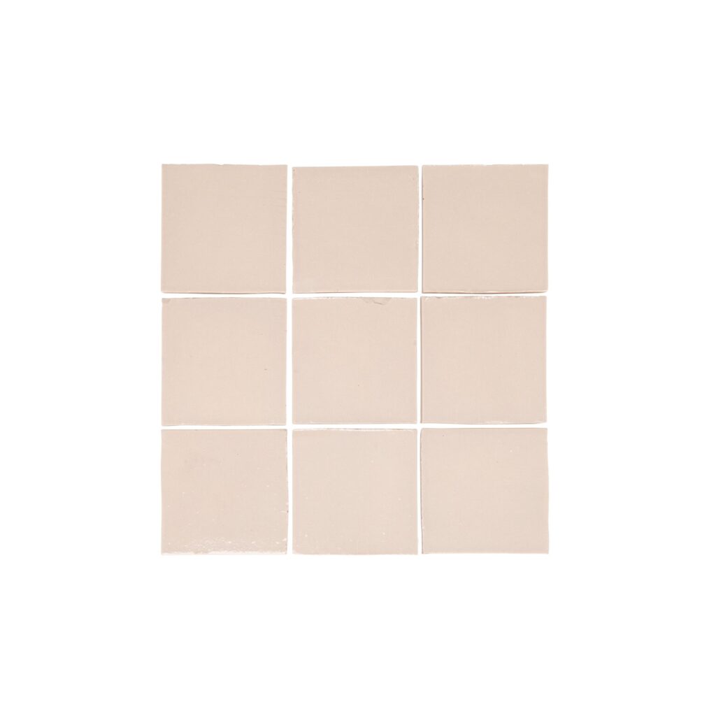 Rommani Handmade Zellige Square Tile - Bone