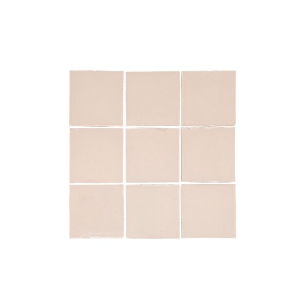 Rommani Handmade Zellige Square Tile - Bone