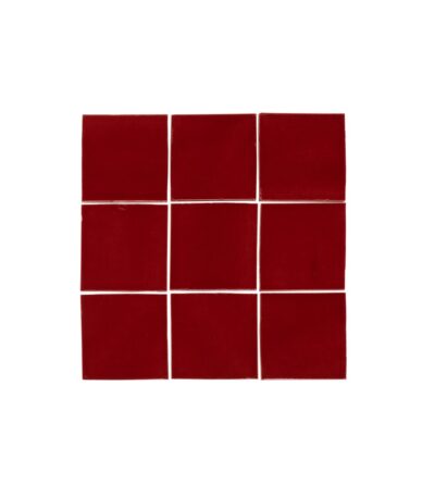 Rommani Handmade Zellige Square Tile - Cherry